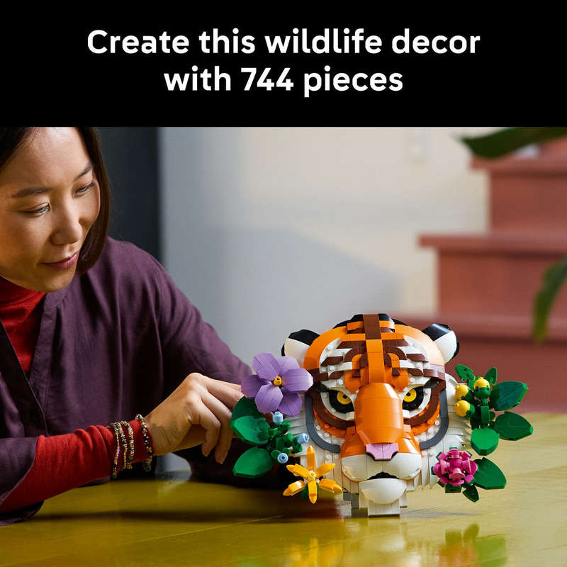 LEGO® Art The Fauna Collection  Tiger, Housewarming Gift for a New Home 31217