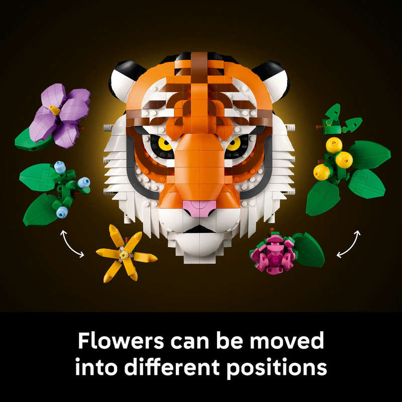 LEGO® Art The Fauna Collection  Tiger, Housewarming Gift for a New Home 31217