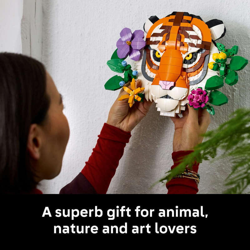 LEGO® Art The Fauna Collection  Tiger, Housewarming Gift for a New Home 31217