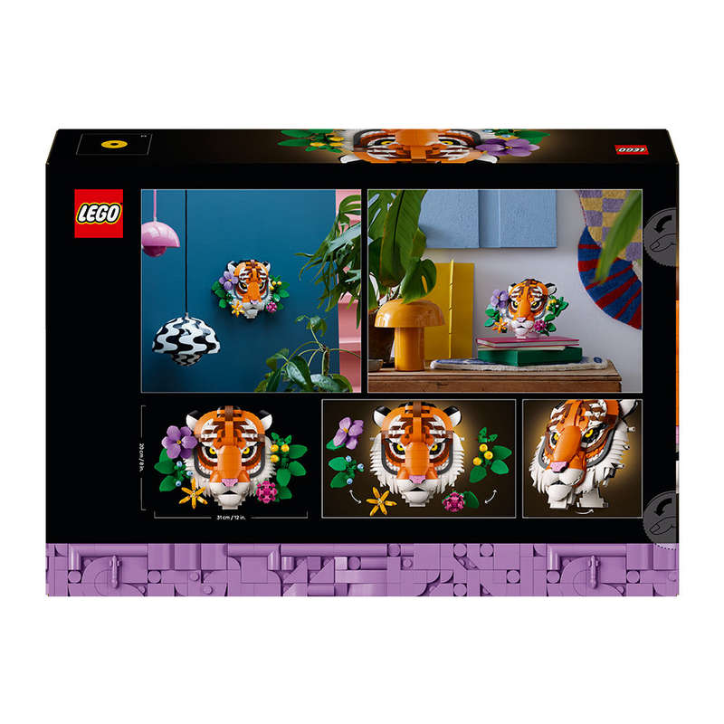 LEGO® Art The Fauna Collection  Tiger, Housewarming Gift for a New Home 31217