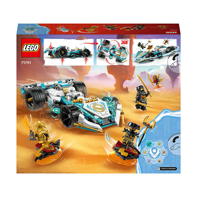 LEGO® NINJAGO® Zanes Dragon Power Spinjitzu Racing Car Building Set 71791