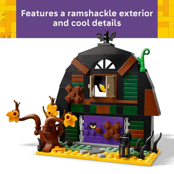 LEGO® Halloween Barn Building Toy with Skeleton Minifigure 40721