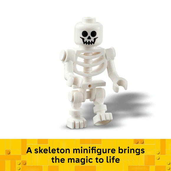 LEGO® Halloween Barn Building Toy with Skeleton Minifigure 40721