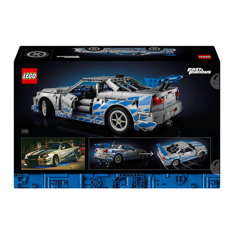 LEGO® Technic 2 Fast 2 Furious Nissan Skyline GT-R (R34) Car Model Kit 42210
