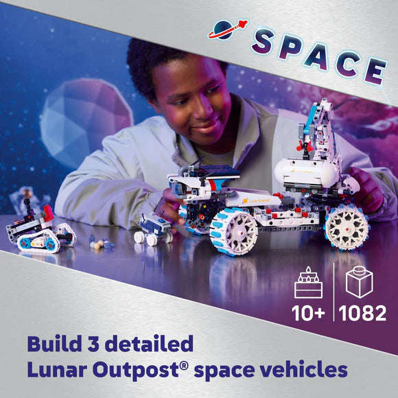 LEGO® Technic Lunar Outpost® Moon Rover Space Vehicle Set STEM Toy 42211
