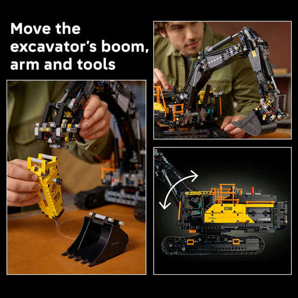 LEGO® Technic Volvo EC500 Hybrid Excavator Set for Adults 42215