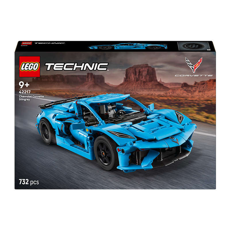 LEGO® Technic Chevrolet Corvette Stingray Blue Car Model Kit 42217