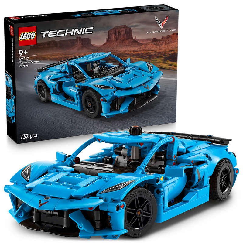 LEGO® Technic Chevrolet Corvette Stingray Blue Car Model Kit 42217