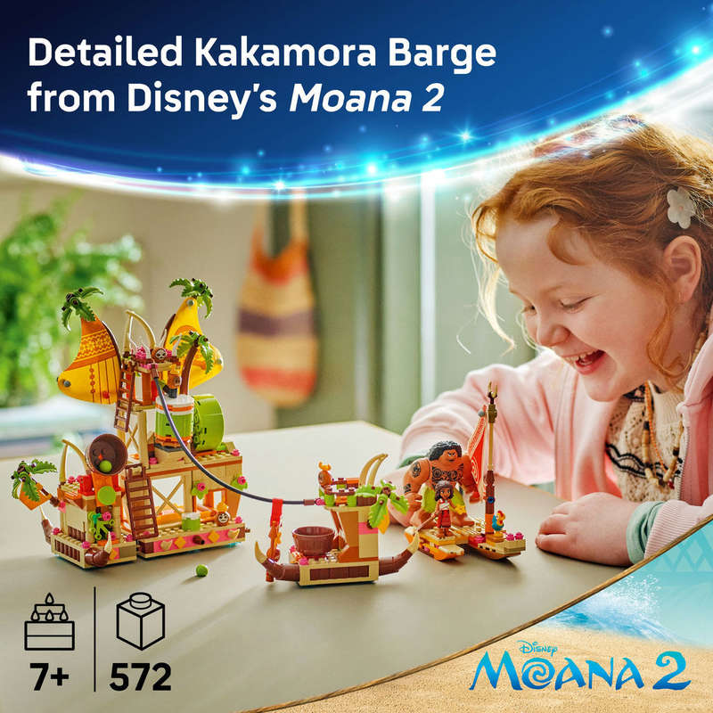 LEGO® ǀ Disney Moana 2 Kakamora Barge, Toy Building Set 43258