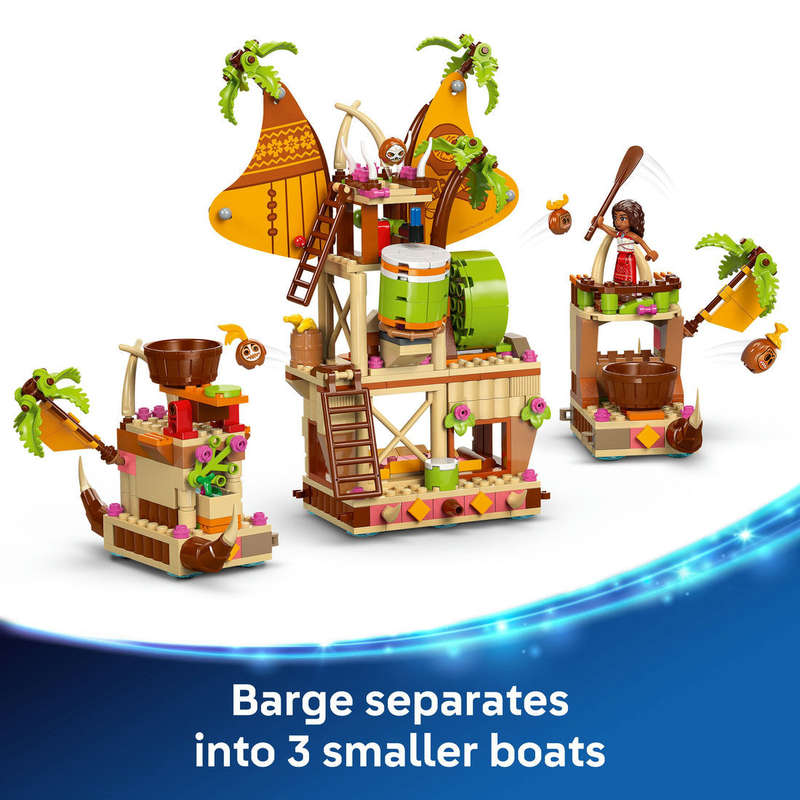 LEGO® ǀ Disney Moana 2 Kakamora Barge, Toy Building Set 43258