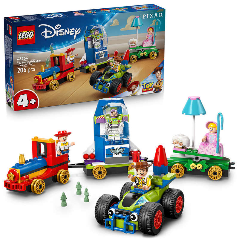 LEGO® ǀ Disney and Pixars Toy Story Celebration Train & RC Car Building Playset 43264