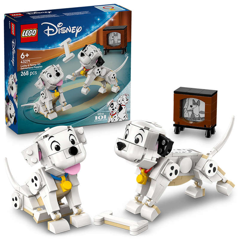 LEGO® ǀ Disney Lucky & Penny 101 Dalmatians Puppies Building Toy 43271