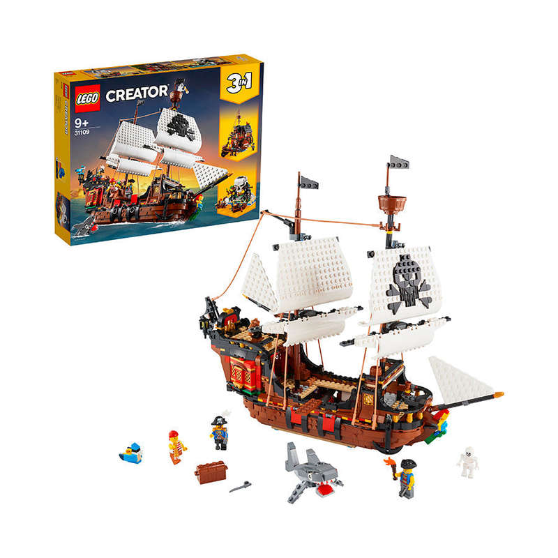 LEGO® Creator 3in1 Pirate Ship Toy Model Building Kit 31109