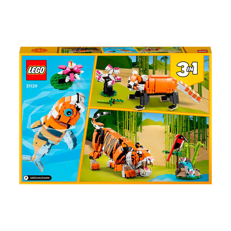 LEGO® Creator 3in1 Majestic Tiger Building Kit 31129