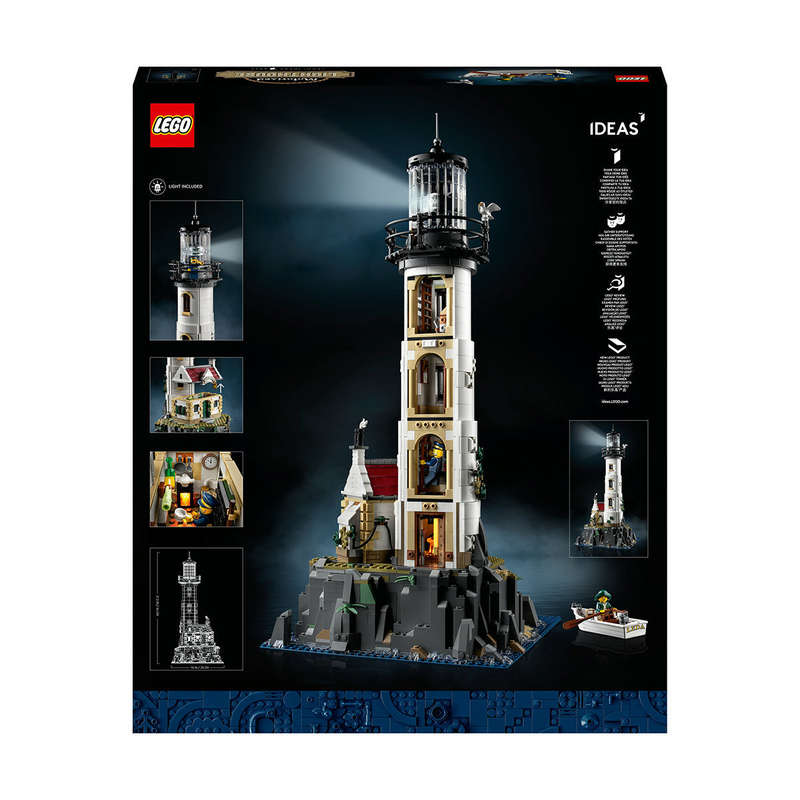 LEGO® Ideas Motorised Lighthouse Building Kit for Adults 21335