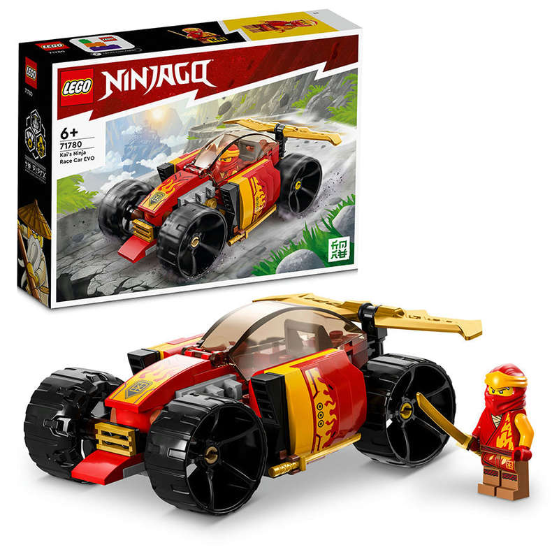 LEGO® NINJAGO® Kais Ninja Race Car EVO Building Toy Set 71780