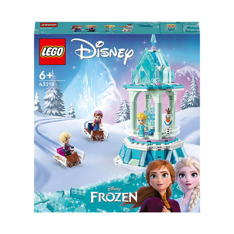 LEGO® ǀ Disney Anna and Elsas Magical Merry-Go-Round Building Toy Set 43218