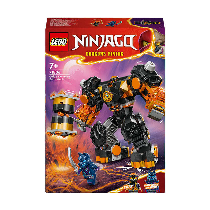 LEGO NINJAGO Coles Elemental Earth Mech Action Figure 71806