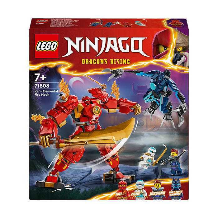 LEGO® NINJAGO® Kais Elemental Fire Mech Toy Set 71808