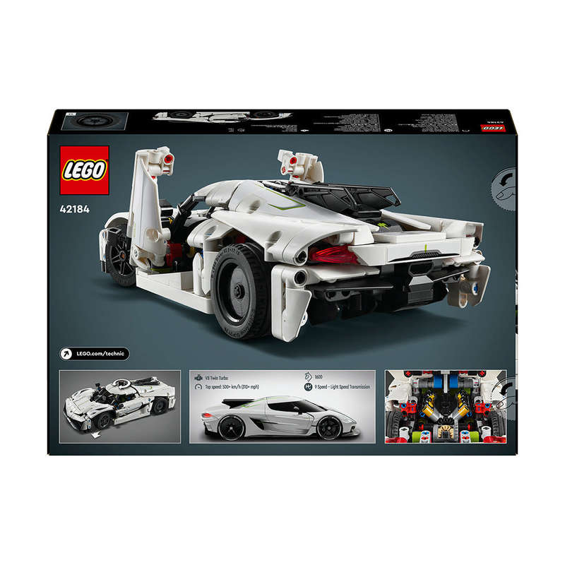 LEGO® Technic Koenigsegg Jesko Absolut White Hypercar 42184