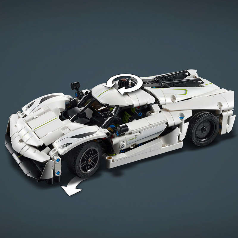 LEGO® Technic Koenigsegg Jesko Absolut White Hypercar 42184