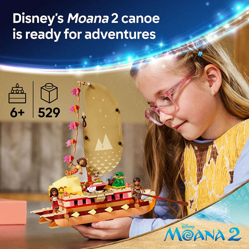 LEGO® ǀ Disney Princess Moanas Adventure Canoe Fantasy Toy Model Kit 43270