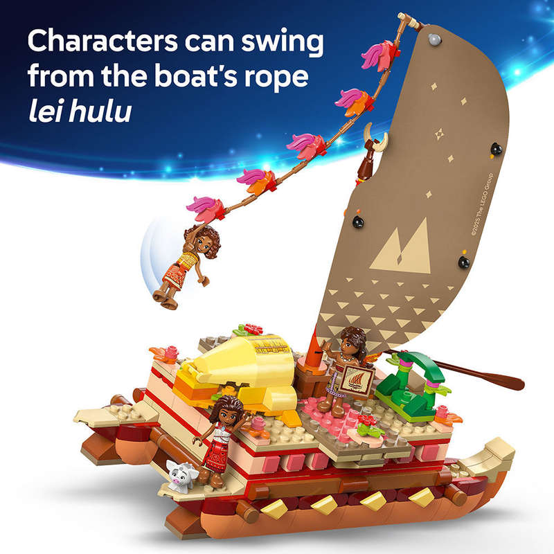LEGO® ǀ Disney Princess Moanas Adventure Canoe Fantasy Toy Model Kit 43270