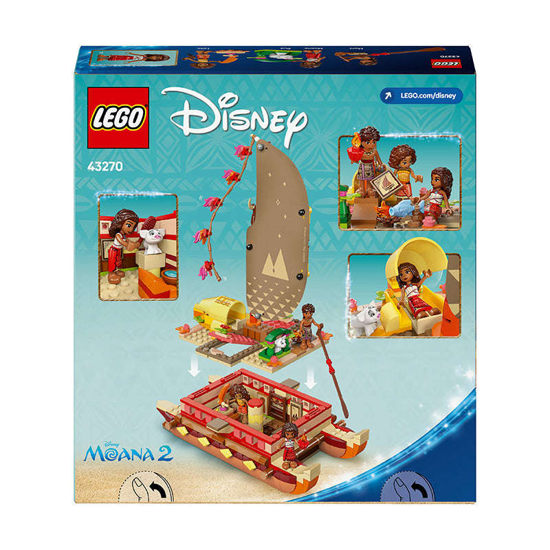 LEGO® ǀ Disney Princess Moanas Adventure Canoe Fantasy Toy Model Kit 43270