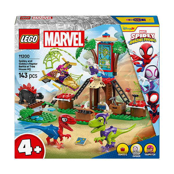 LEGO® Marvel Spidey And His Amazing Friends Spidey and Gobbys Raptor Battle at Tree House HQ ...