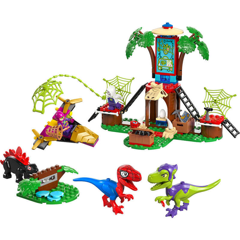 LEGO® Marvel Spidey And His Amazing Friends Spidey and Gobbys Raptor Battle at Tree House HQ ...
