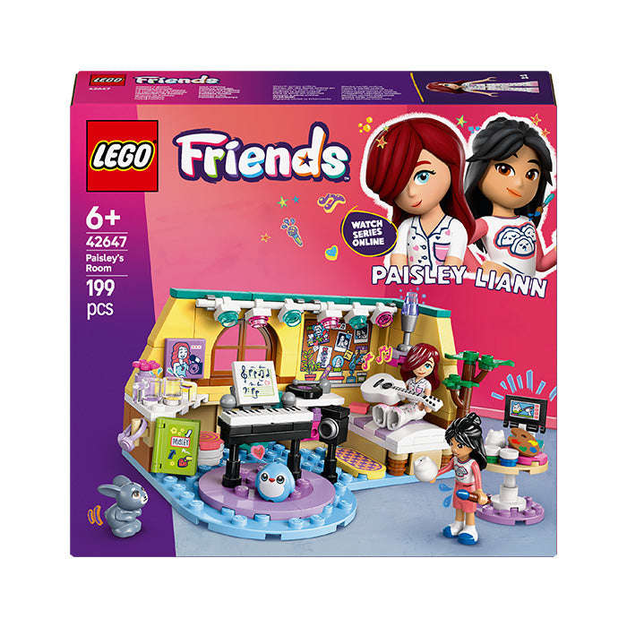 LEGO® Friends Paisleys Room Pretend Play Bedroom Playset 42647