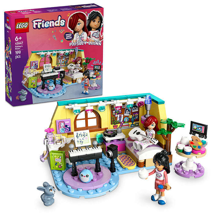 LEGO® Friends Paisleys Room Pretend Play Bedroom Playset 42647