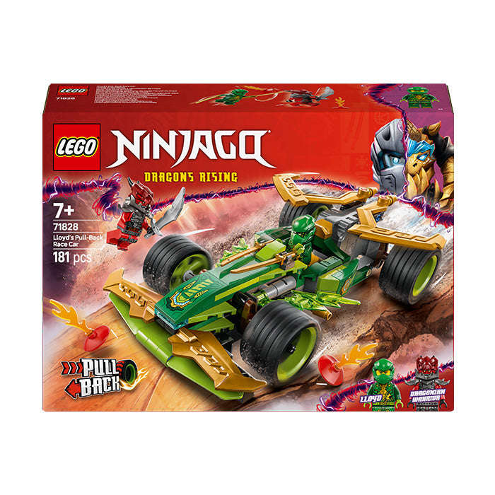LEGO® NINJAGO® Lloyds Pull-Back Race Car Toy, Ninja Set 71828