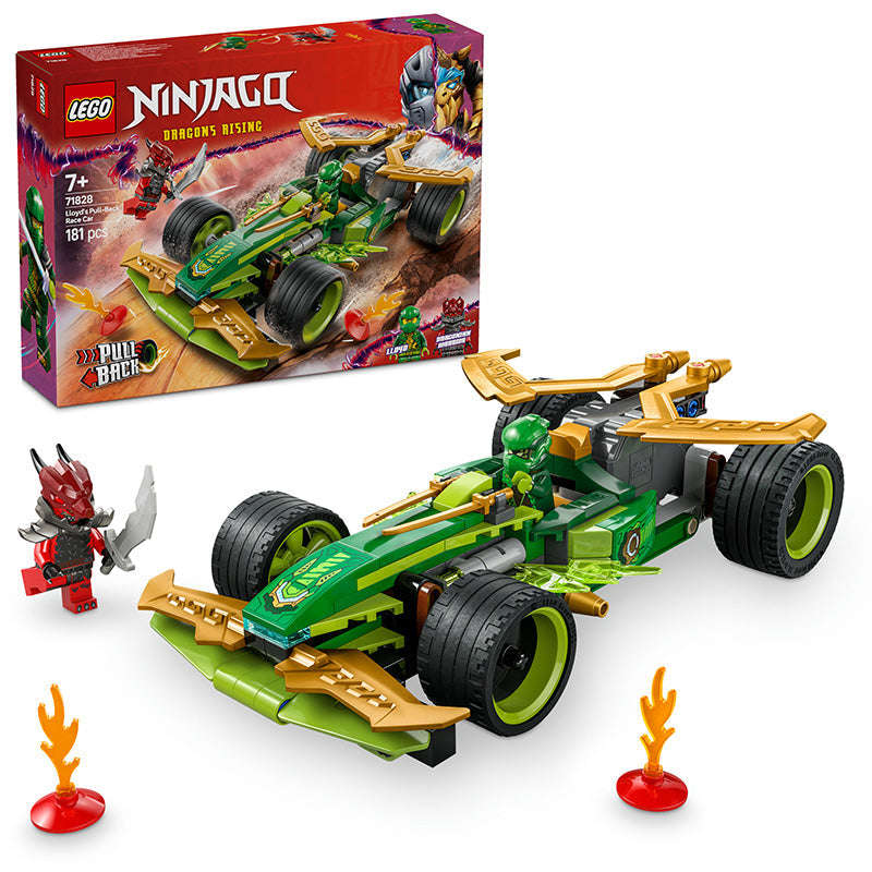 LEGO® NINJAGO® Lloyds Pull-Back Race Car Toy, Ninja Set 71828