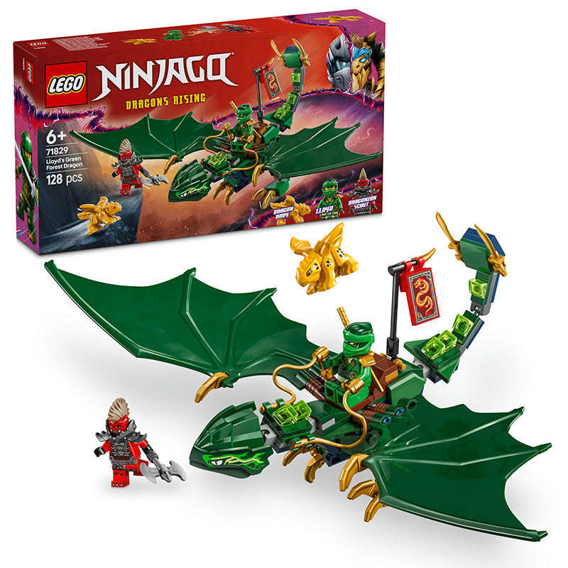 LEGO® NINJAGO® Lloyds Green Forest Dragon Toy for Kids 71829