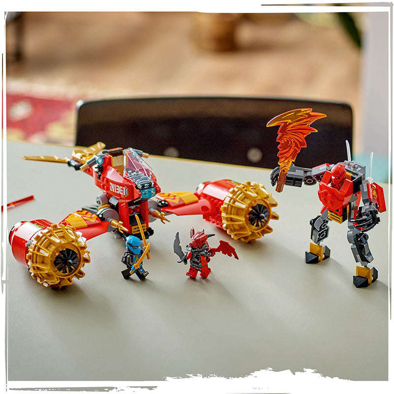LEGO® NINJAGO® Kais Mech Storm Rider 2in1 Ninja Toy Set 71830