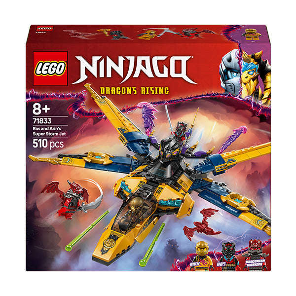 LEGO® NINJAGO® Ras and Arins Super Storm Jet Ninja Toy 71833
