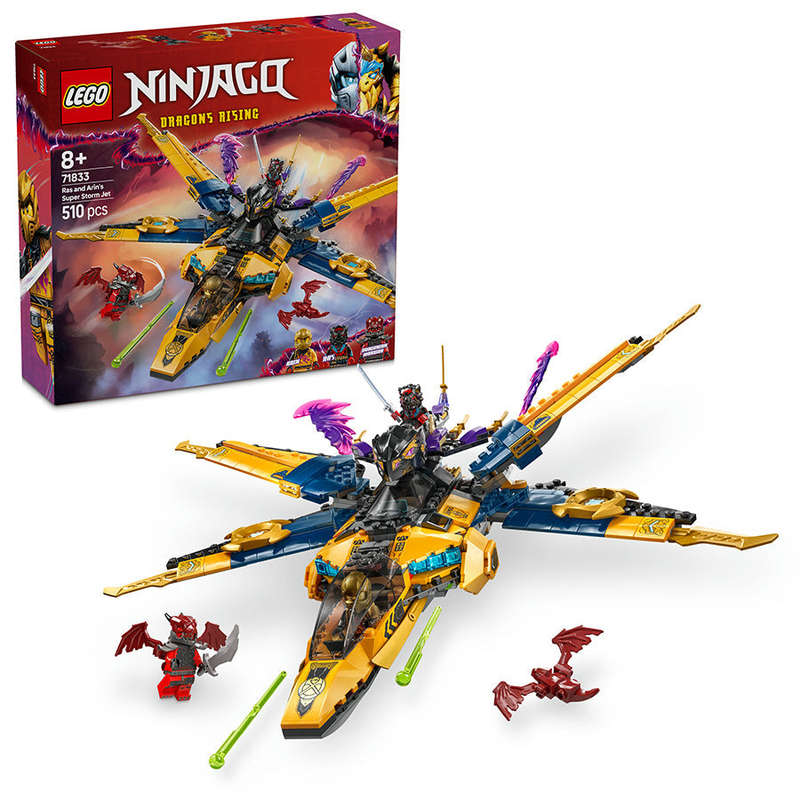 LEGO® NINJAGO® Ras and Arins Super Storm Jet Ninja Toy 71833