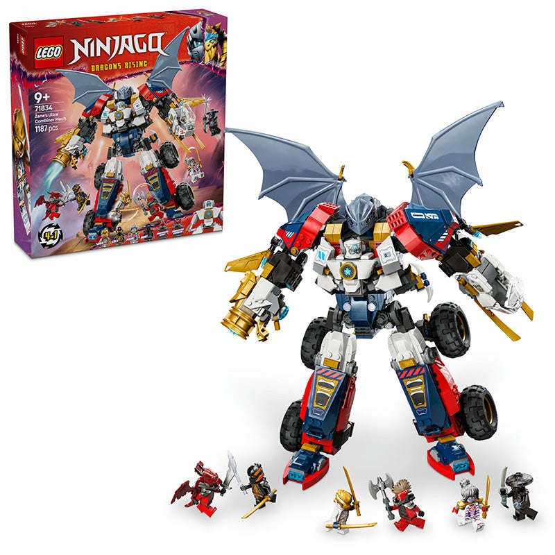 LEGO® NINJAGO® 4in1 Zanes Ultra Combiner Mech Ninja Toy 71834