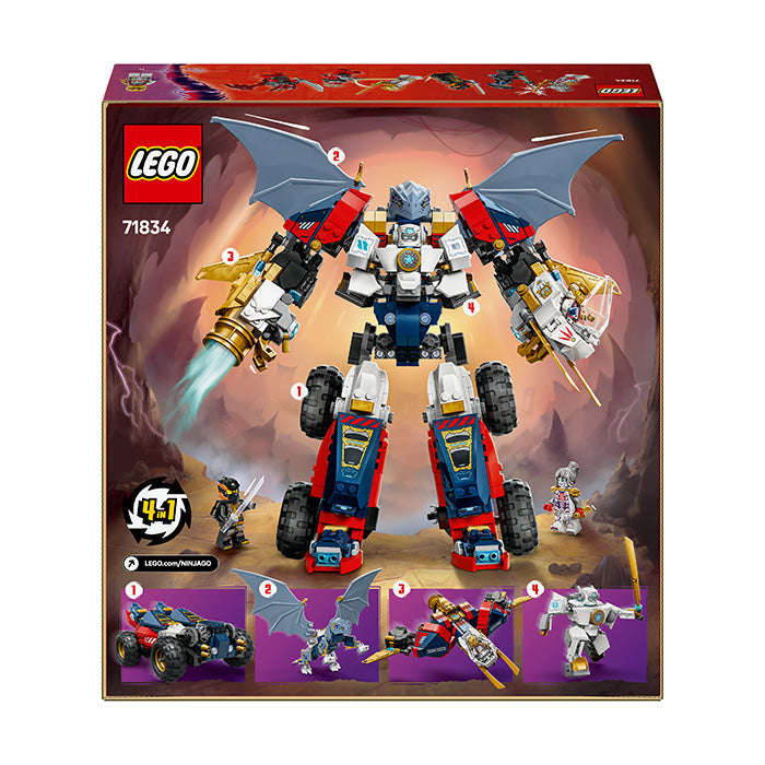 LEGO® NINJAGO® 4in1 Zanes Ultra Combiner Mech Ninja Toy 71834