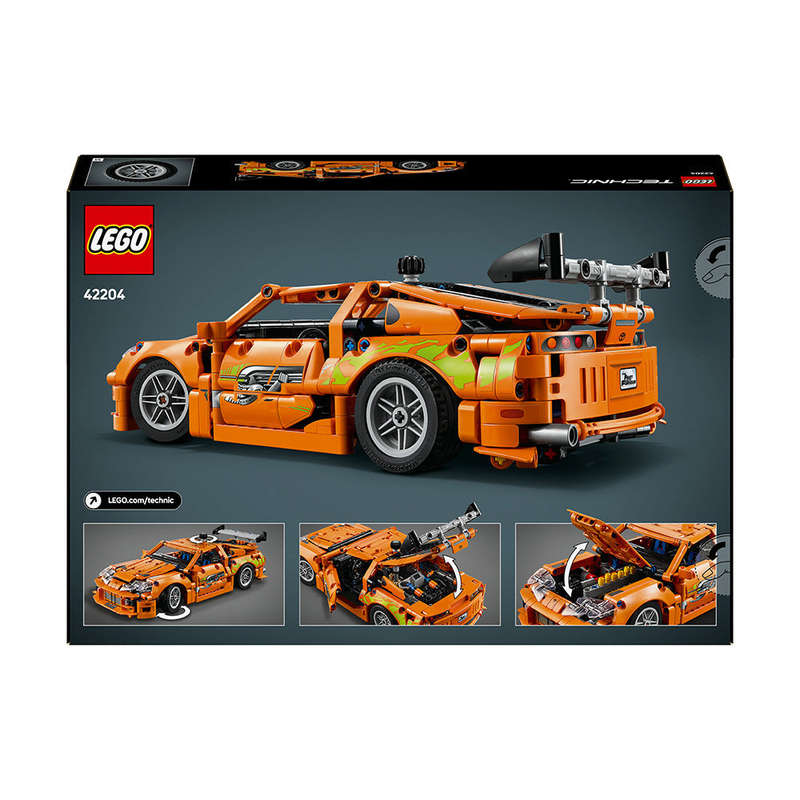 LEGO® Technic Fast and Furious Toyota Supra MK4 Toy Car Model Kit 42204