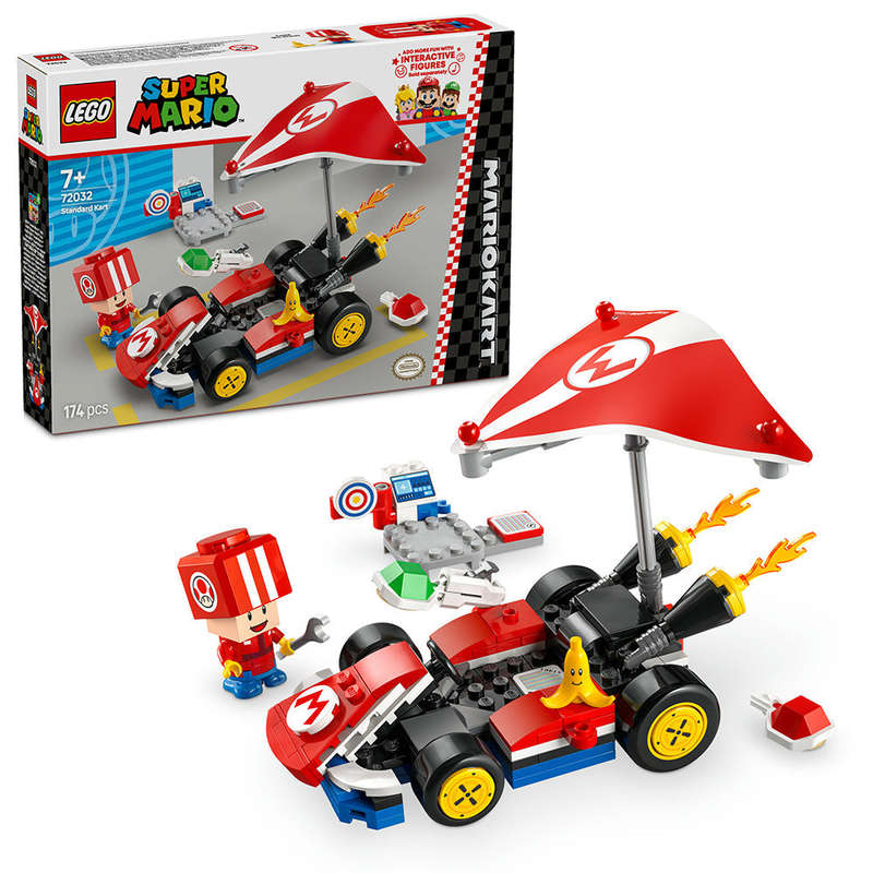 LEGO® Super Mario: Mario Kart  Standard Kart, Car Toy Playset 72032