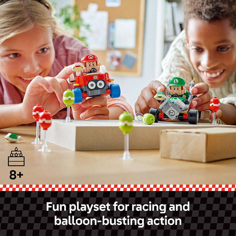 LEGO® Super Mario: Mario Kart  Baby Mario vs. Baby Luigi Toy 72034