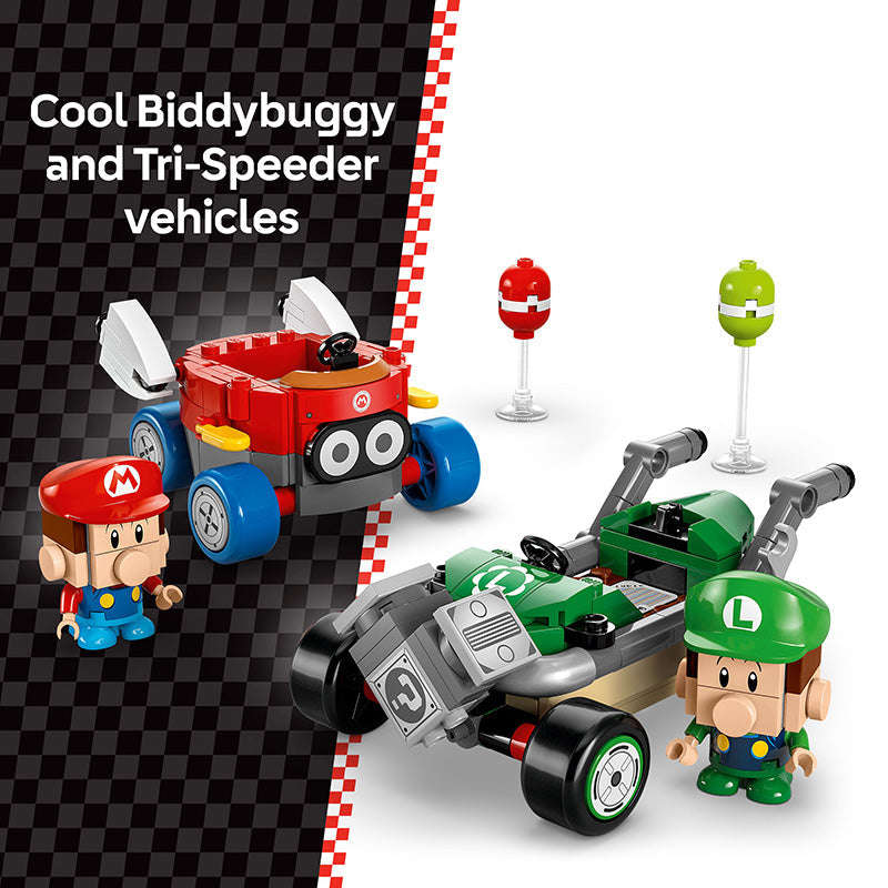 LEGO® Super Mario: Mario Kart  Baby Mario vs. Baby Luigi Toy 72034