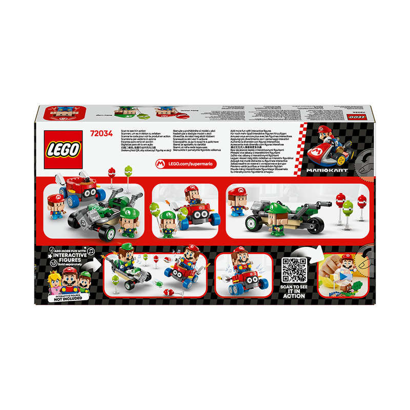 LEGO® Super Mario: Mario Kart  Baby Mario vs. Baby Luigi Toy 72034