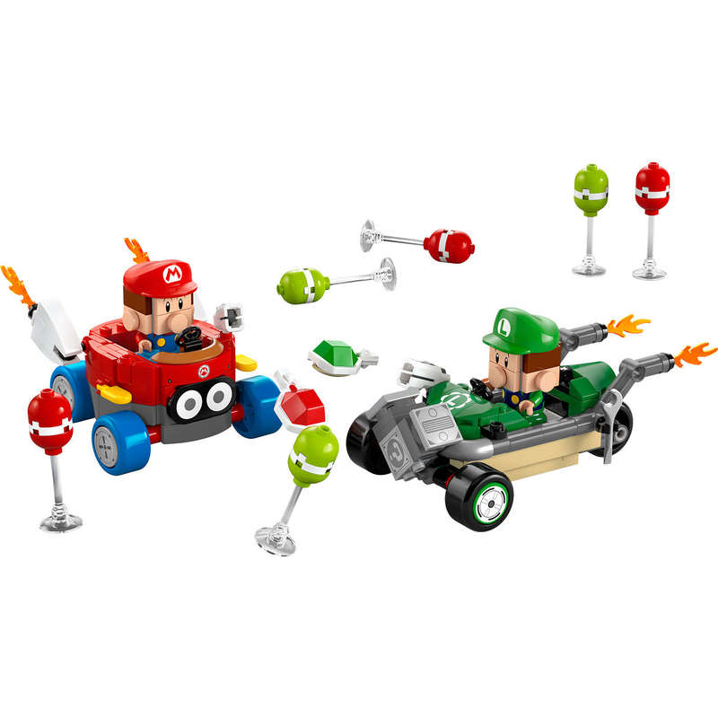 LEGO® Super Mario: Mario Kart  Baby Mario vs. Baby Luigi Toy 72034