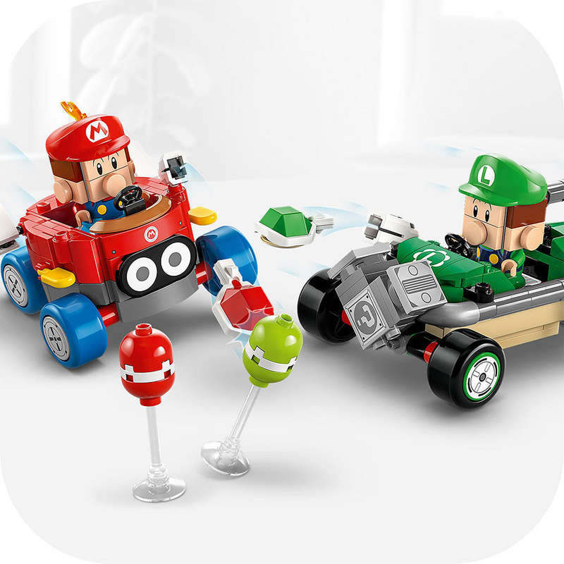 LEGO® Super Mario: Mario Kart  Baby Mario vs. Baby Luigi Toy 72034