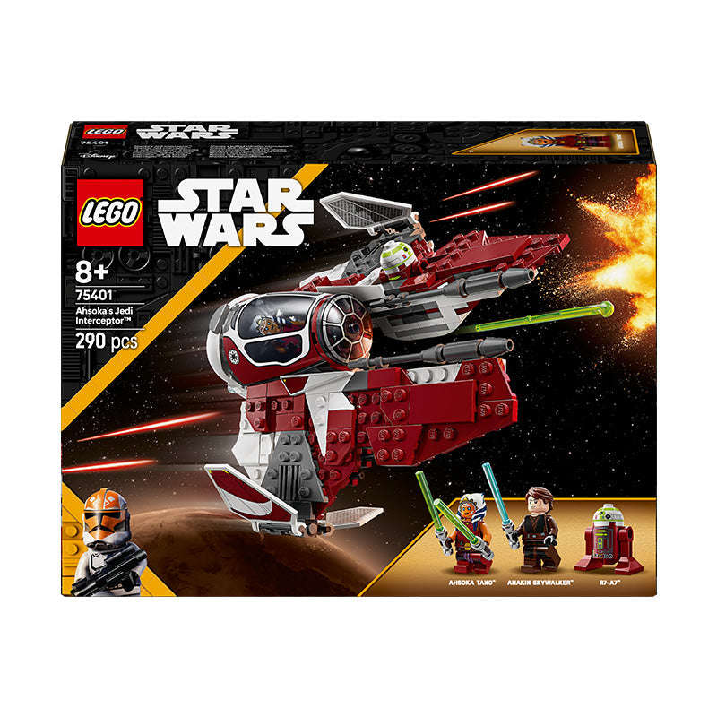 LEGO® Star Wars Ahsokas Jedi Interceptor Starfighter Building Toy 75401