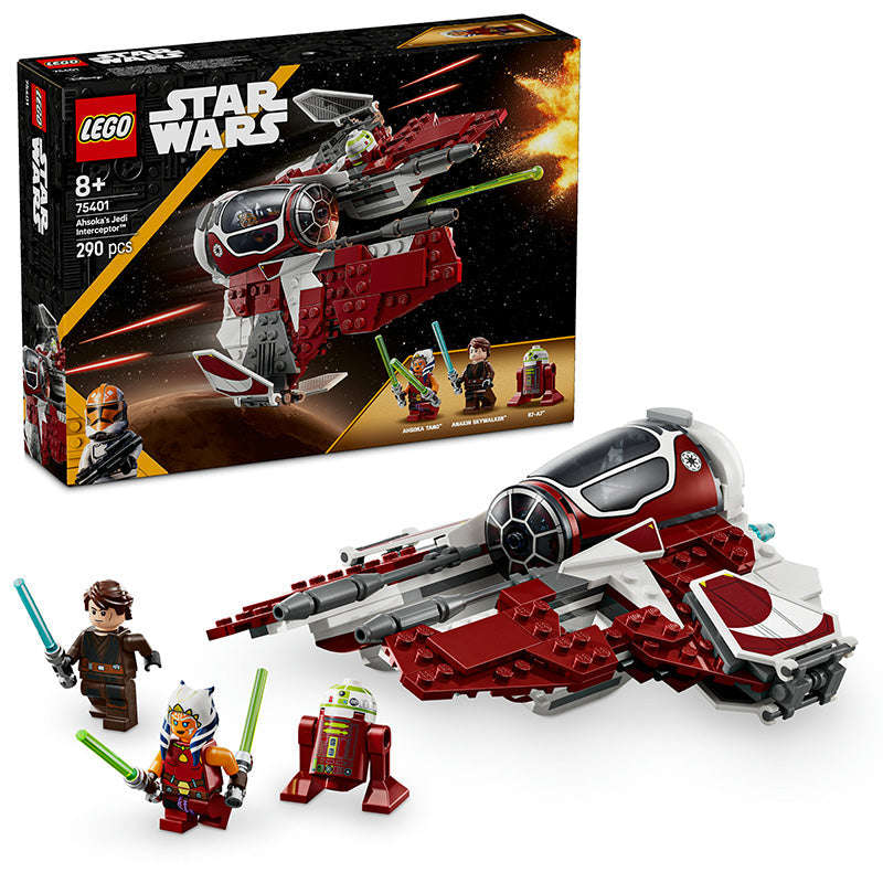 LEGO® Star Wars Ahsokas Jedi Interceptor Starfighter Building Toy 75401