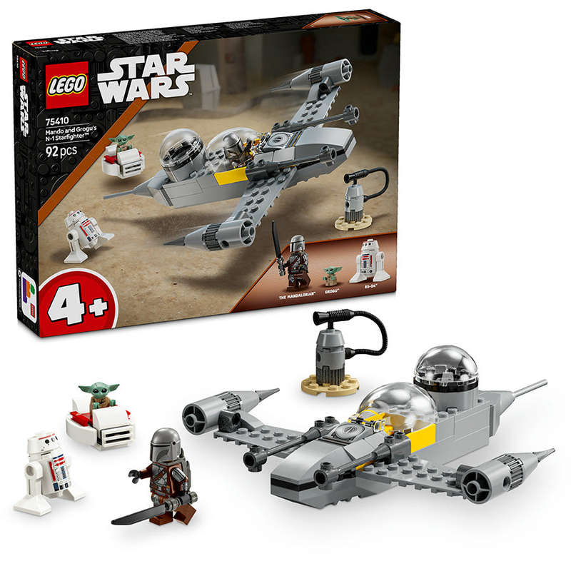 LEGO® Star Wars Mando and Grogus N-1 Starfighter Set 75410